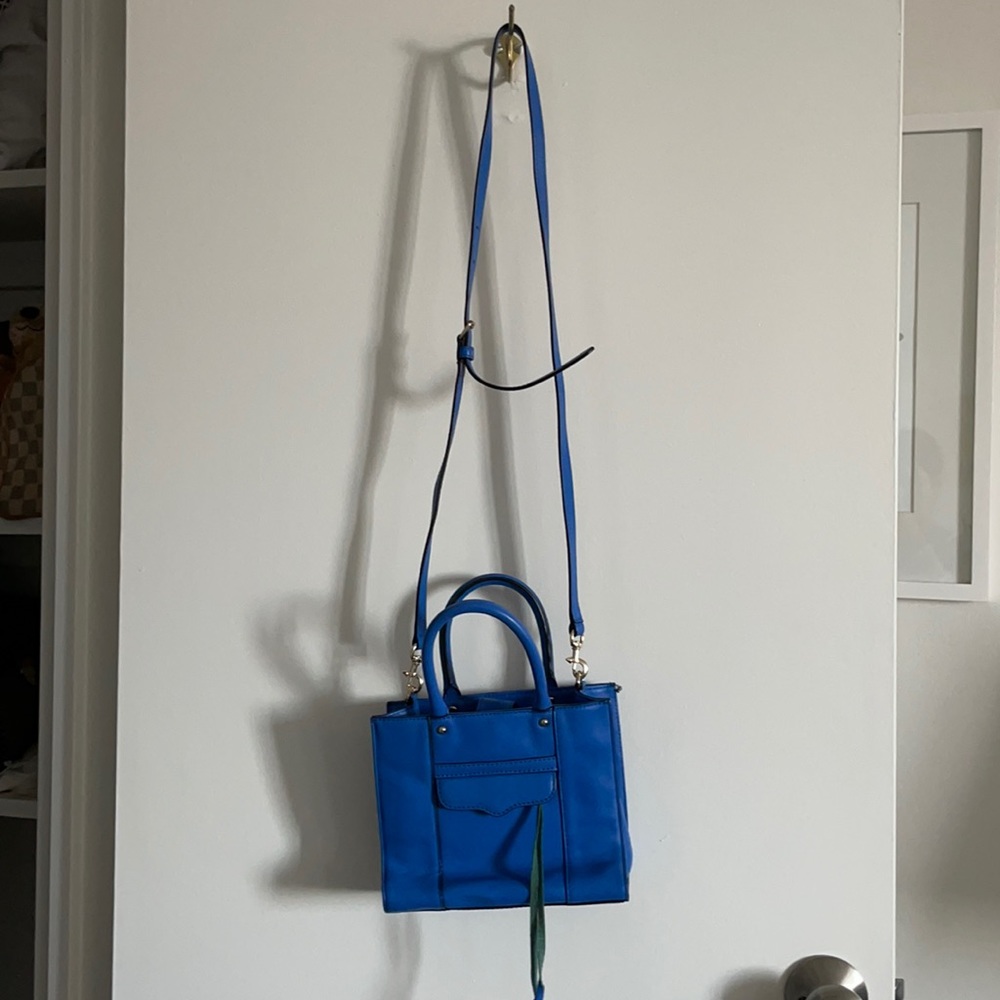 Rebecca Minkofd Square Mini Crossbody in Blue - Picture 2 of 3
